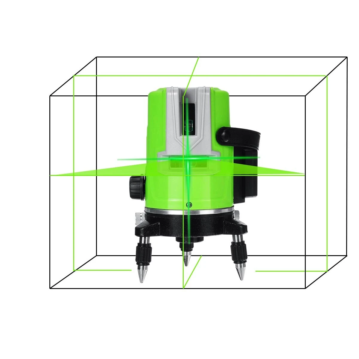 Green Laser Level Self-Leveling 360° Rotary | 5 Lines 3D Cross Measuring Tool - Image 4