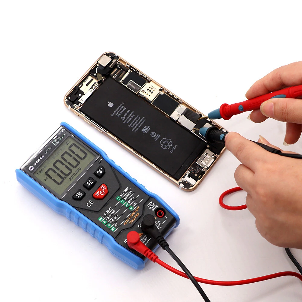 SUNSHINE DT-19N Mini Smart Multimeter | Digital AC DC Resistance Tester - Image 2