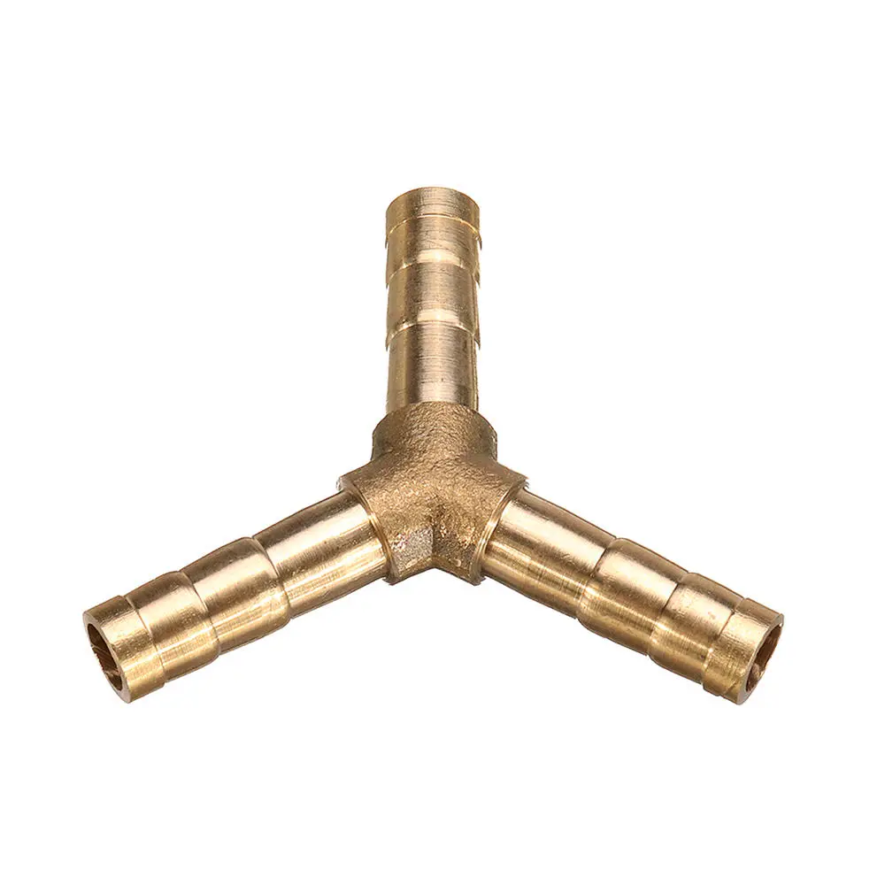 Pagoda Adapter - 4pcs Brass Y Shape 3 Way Fitting for 6/8/10/12mm Pneumatic Hose - Image 5