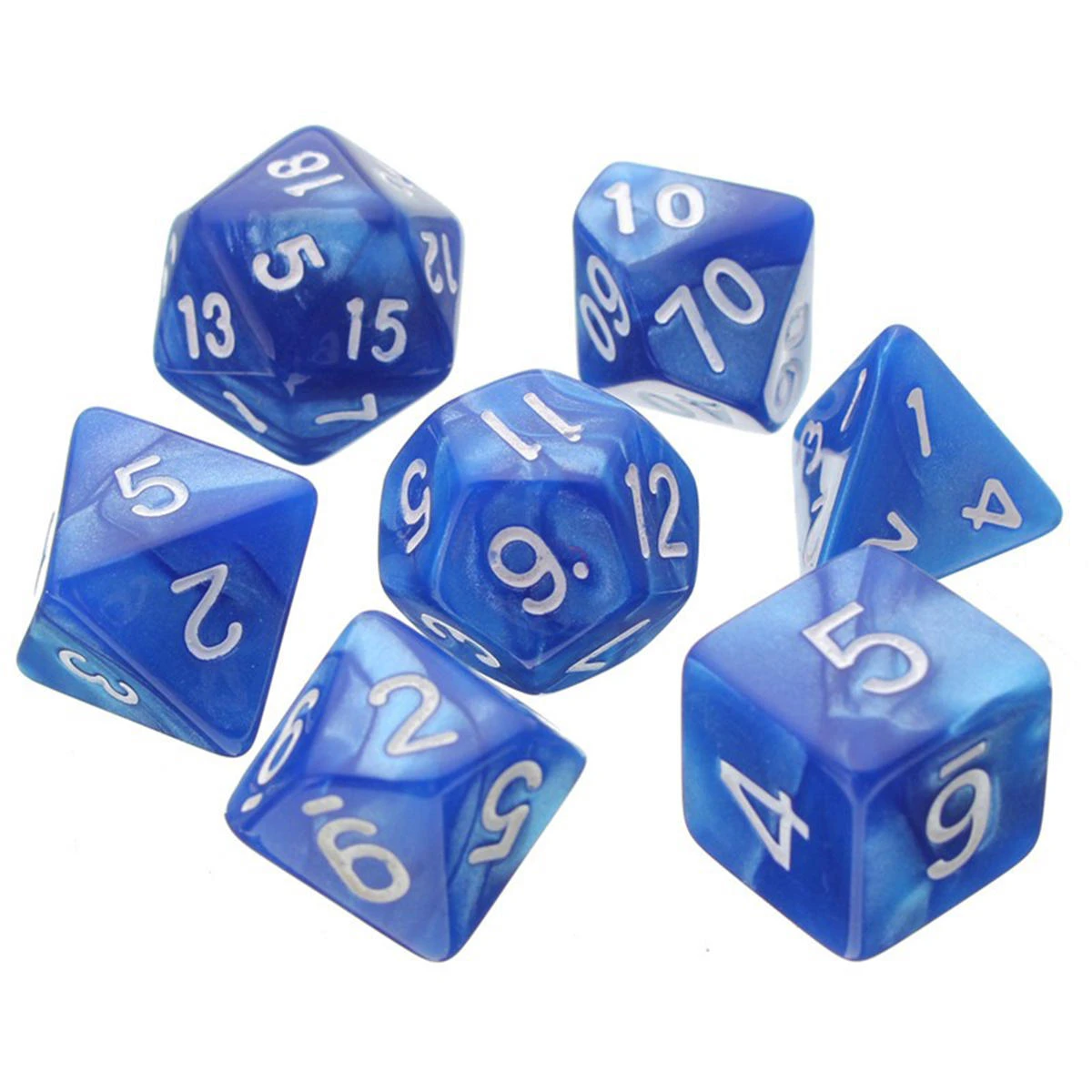 42pcs Polyhedral TRPG Dice Set - 4D 6D 8D 10D 12D 20D Multi-Sided for D&D - Image 5