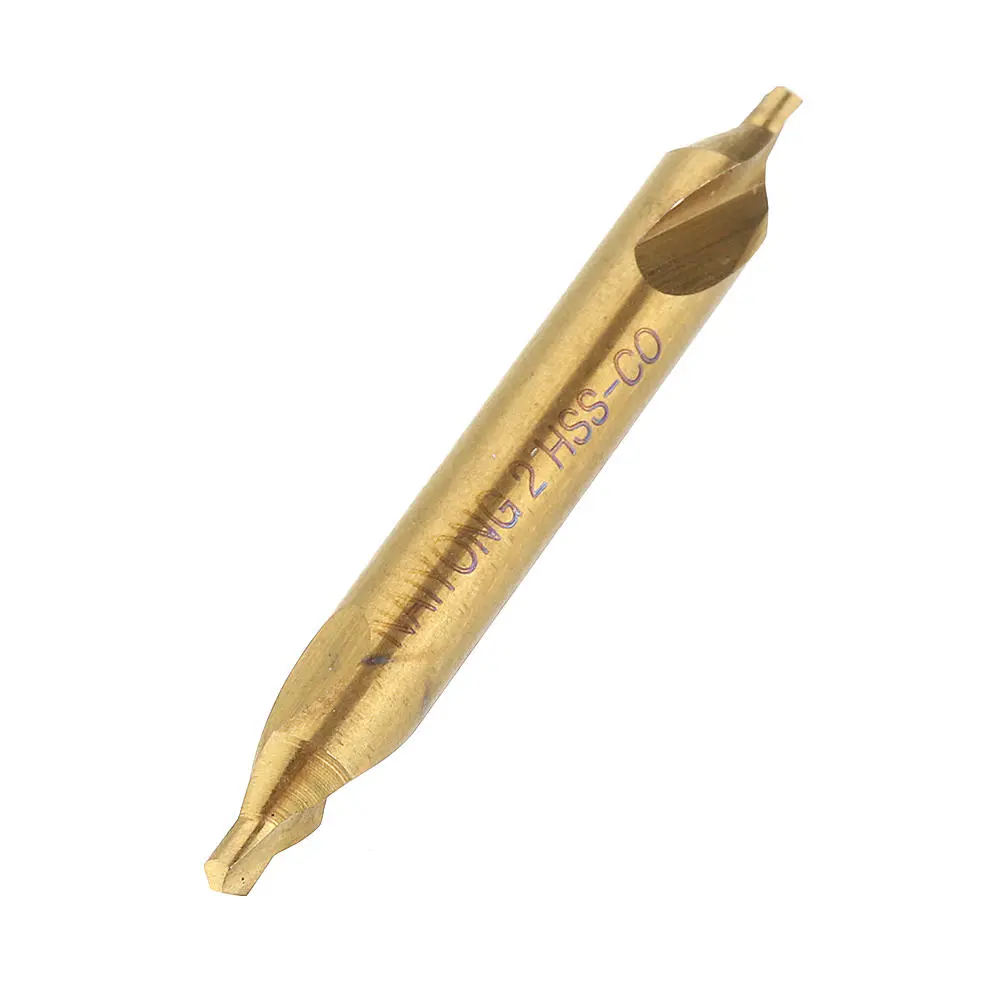 Drillpro HSS Titanium Coated Center Drill Bit | 60 Degree Countersink | 1-5mm Set - Image 3