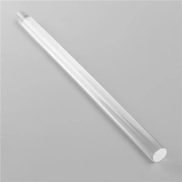 25mm x 300mm Clear Acrylic Round Rod 300mm Solid Bar - Image 5
