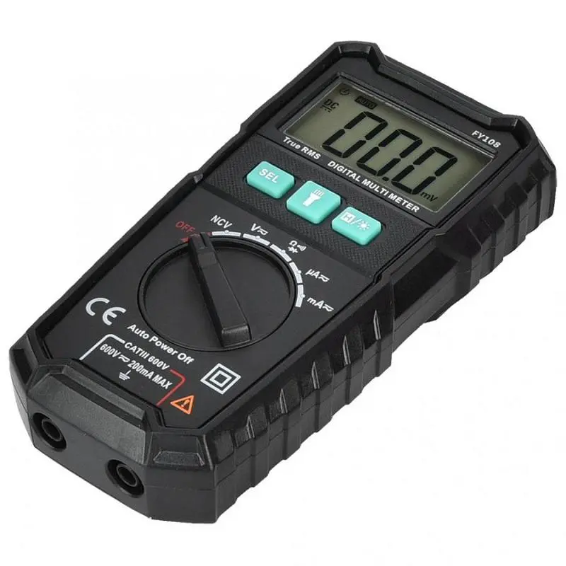 FUYI FY108 Pocket Digital Multimeter - Portable Auto-Range Avometer for School Experiments - Image 4