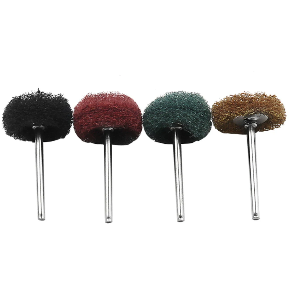 60Pcs Mini Brush Scouring Pads | Nylon Fiber Grinding & Polishing Wheels for Sanding - Image 5