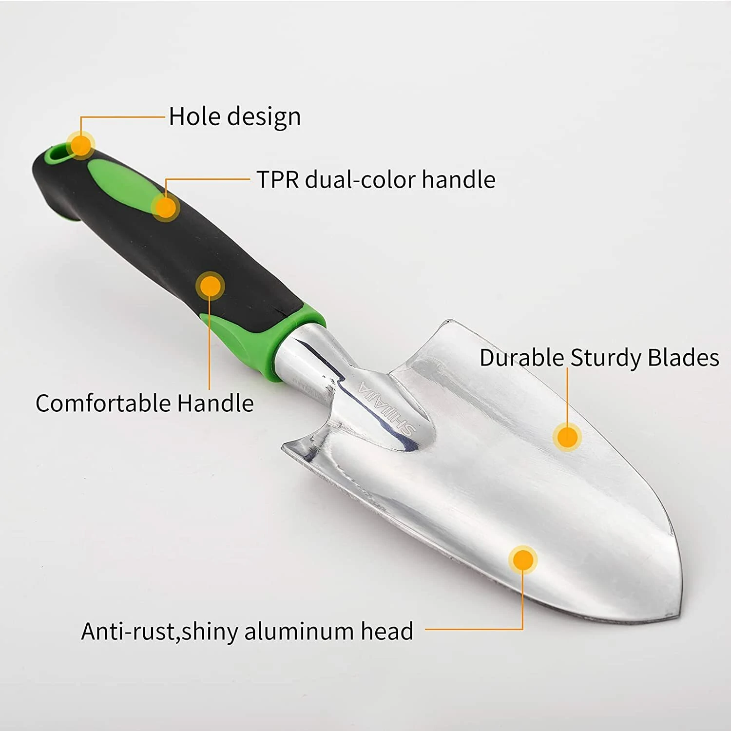 Garden Tool Set 3-Pack - Heavy Duty Aluminum Kit with Ergonomic Non-Slip Handles - Image 3