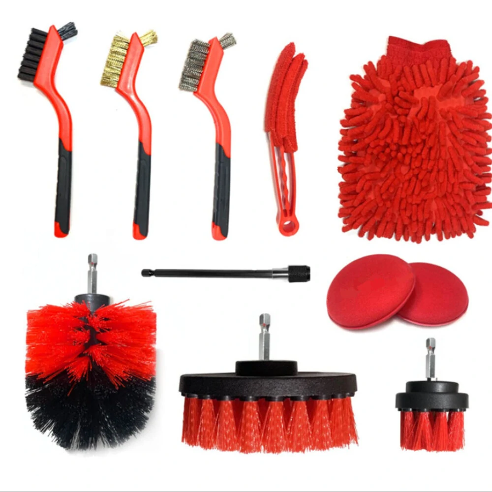 Car Wash Tools Set 27pcs - with Drill Brush & Tire Cleaner | Auto Detailing Kit - Image 2