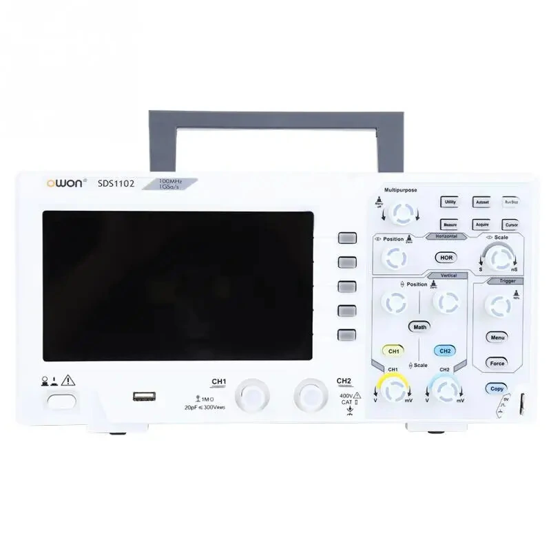 OWON SDS1102 Digital Oscilloscope - 2 Channel, 100MHz Bandwidth, 1GS/s - Image 4
