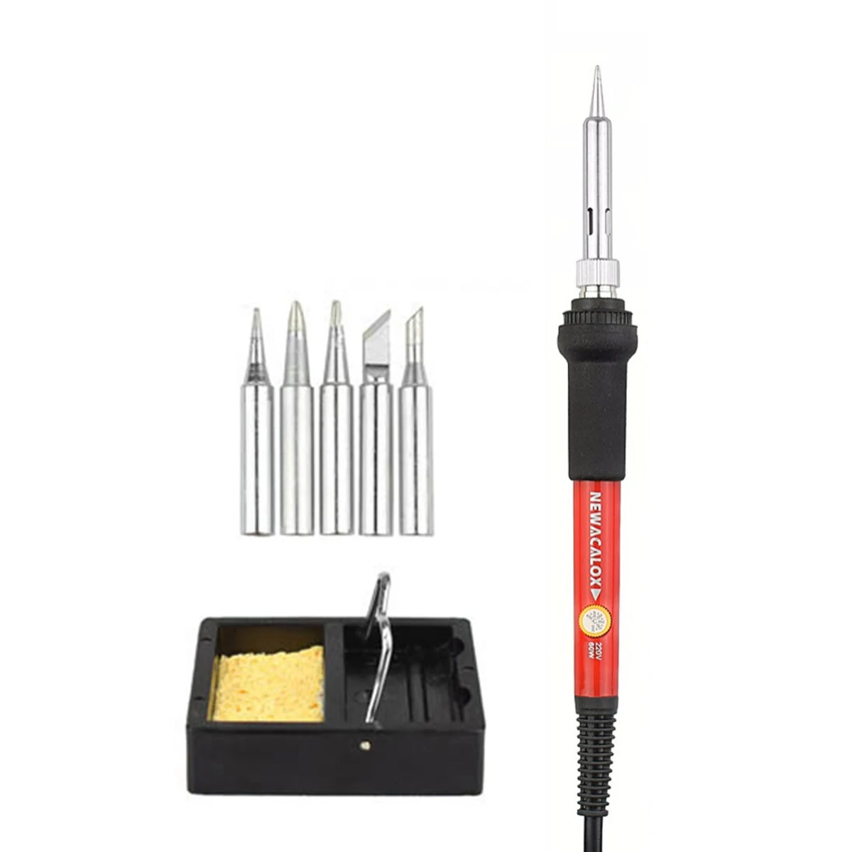 60W Adjustable Temperature Electric Soldering Iron Kit - 110V/220V DIY Welding - Image 3