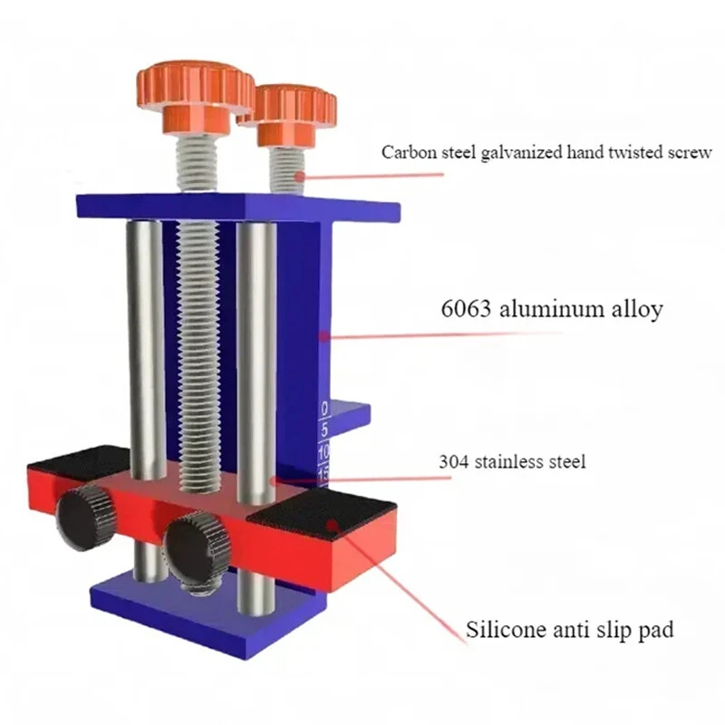 Adjustable Cabinet Door Positioner - Aluminium Alloy Handle Install Tool for Effortless Alignment - Image 5