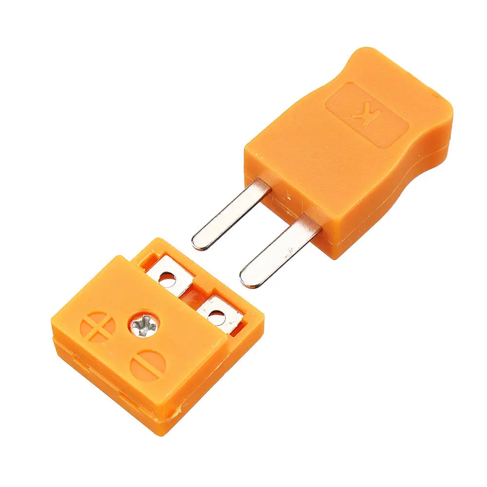 K Type Thermocouple - Mini Yellow Plug & Connector Set | Male & Female - Image 4