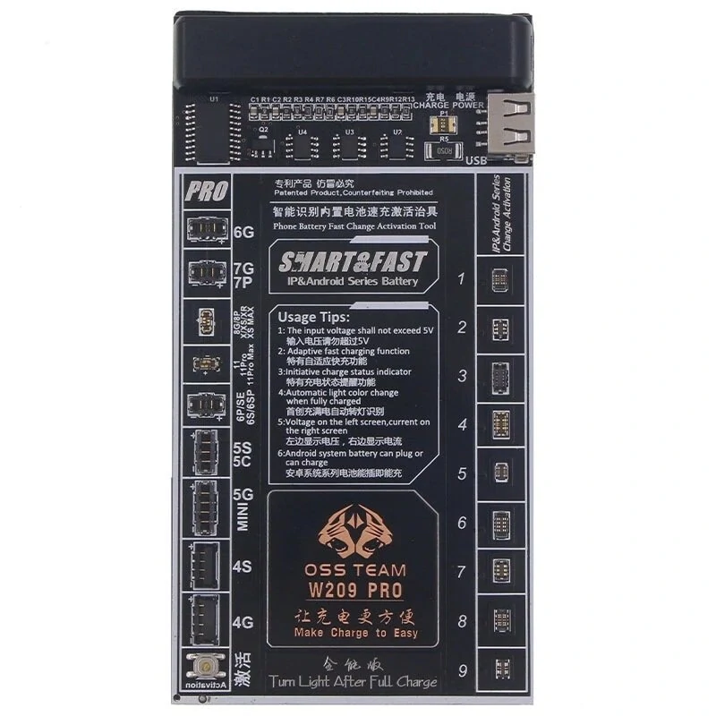 W209 Pro Battery Activation Fast Charging Tool | for iPhone 11 Pro Max X XS XR 7 8 & Samsung Huawei Android Phones - Image 4