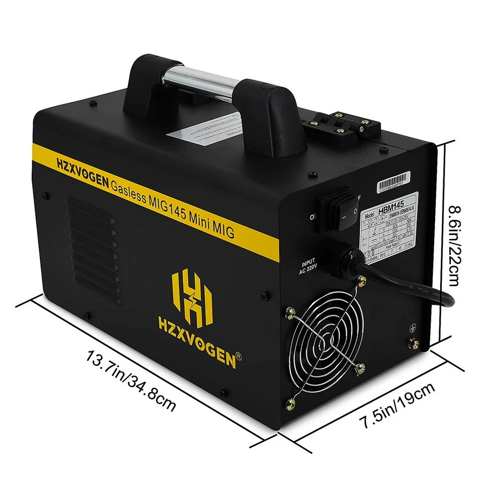 HZXVOGEN MIG145 Welder - 220V Gas/Gasless MIG Welding Machine | 0.8-4mm Thickness - Image 4