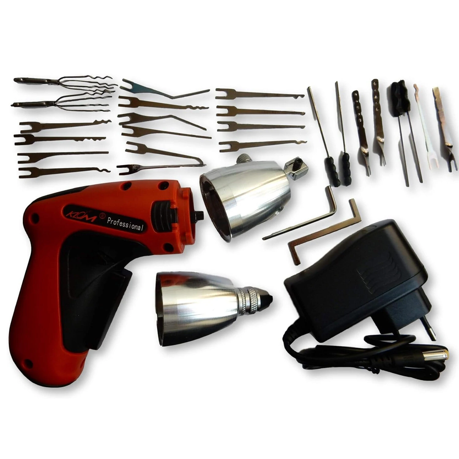 26PCS Electric Auto Pick Gun - Lithium-Ion Battery & High-Speed Cylinder Lock Tool - Image 2