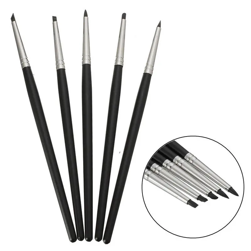 5Pcs Clay Sculpting Tools - Flexible Shapers for Pottery & Ceramic Modeling Kit - Image 4