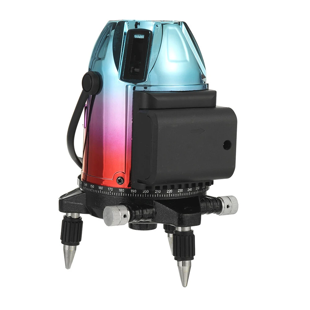 Green Light Laser Level 360° with Base | 5-Line Electroplating Multi-Color Shell - Image 2