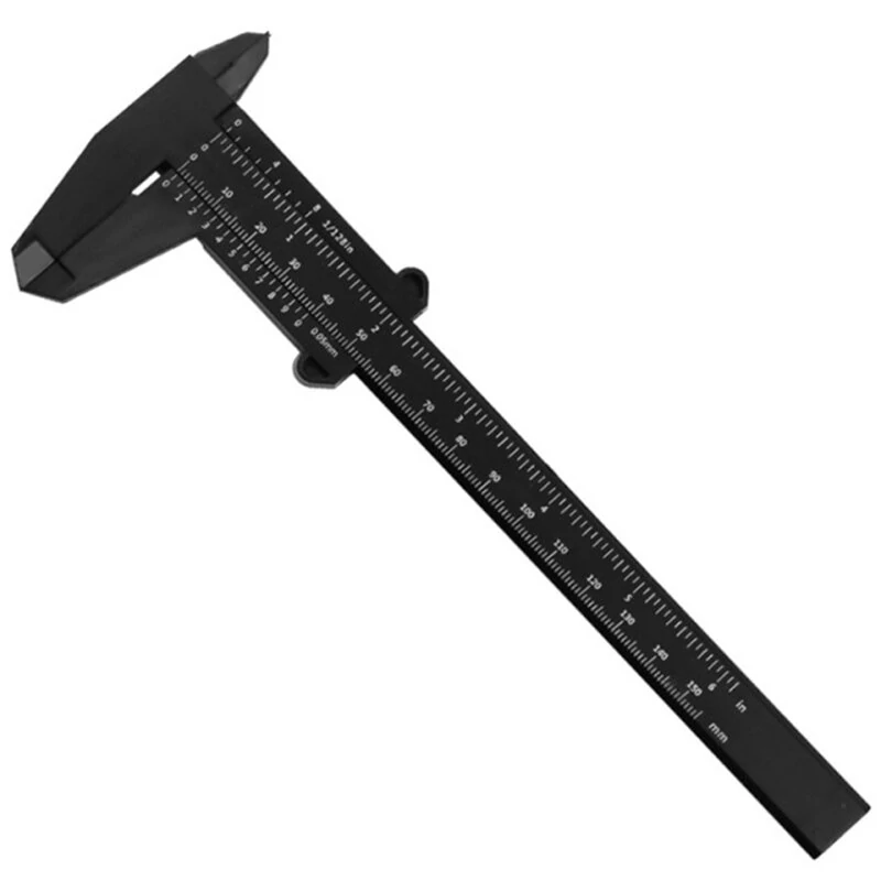ETOPOO 6 Inch Plastic Vernier Caliper - Double Scale Fast Read Measuring Tool for School Office Home - Image 2