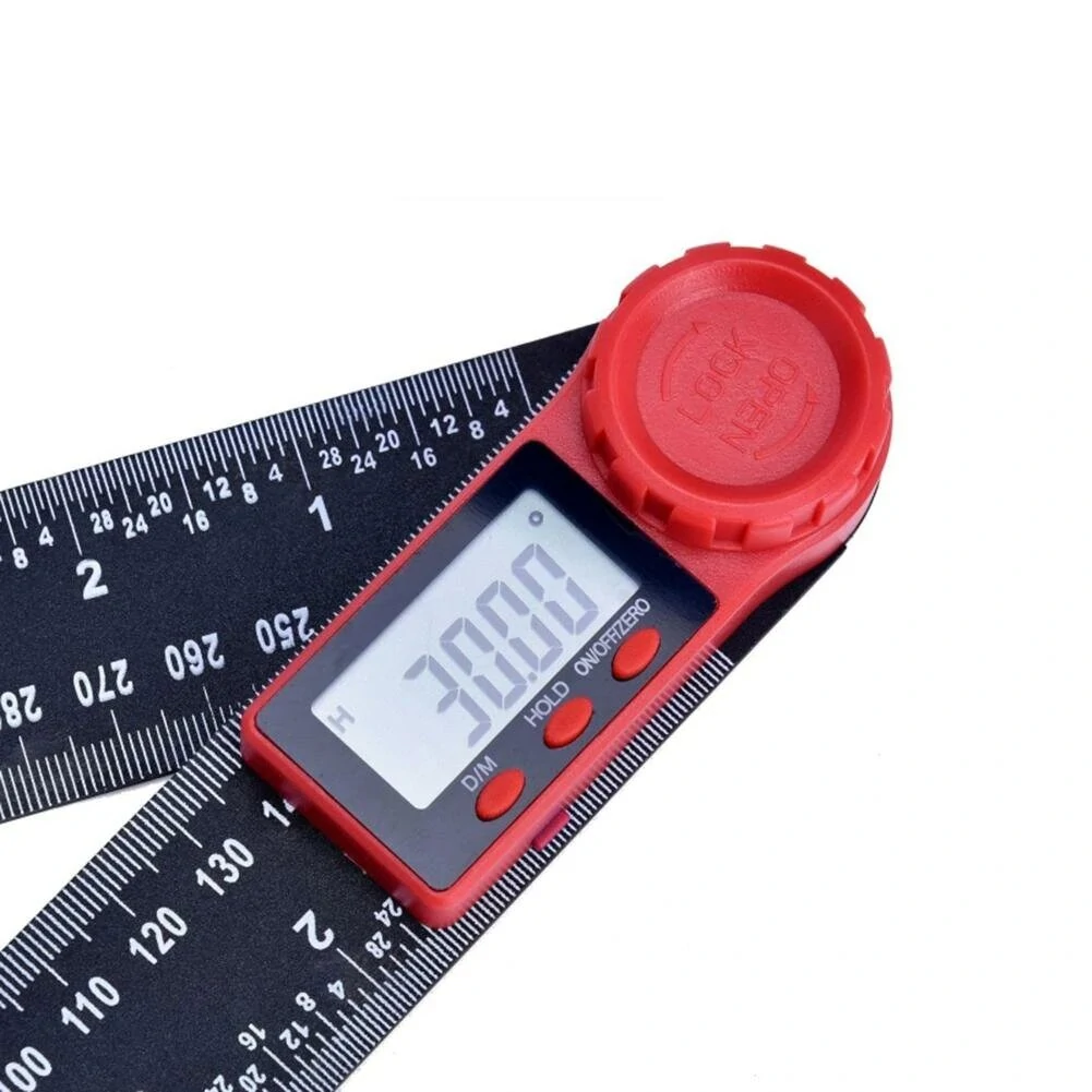ETOPOO Digital Angle Ruler - 200mm/300mm Carbon Fiber with LCD Display | 360° Inclinometer & Protractor - Image 4