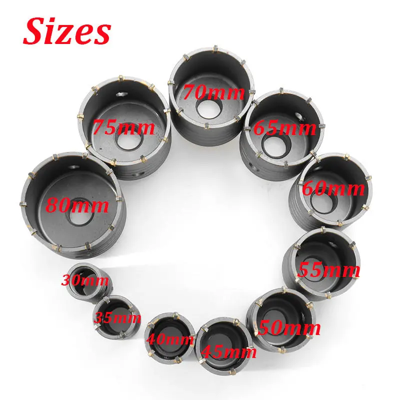 350MM Concrete Drill Hole Saw Cutter | Round Rod for AC Installation - Image 2