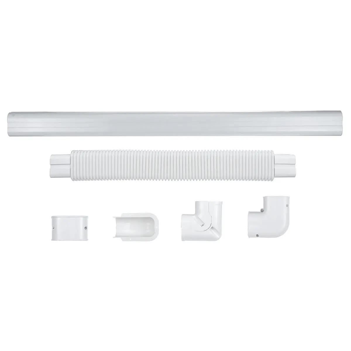 Flat Bend Soft Hose Duct - PVC Decorative AC Tube & Fittings System - Image 2
