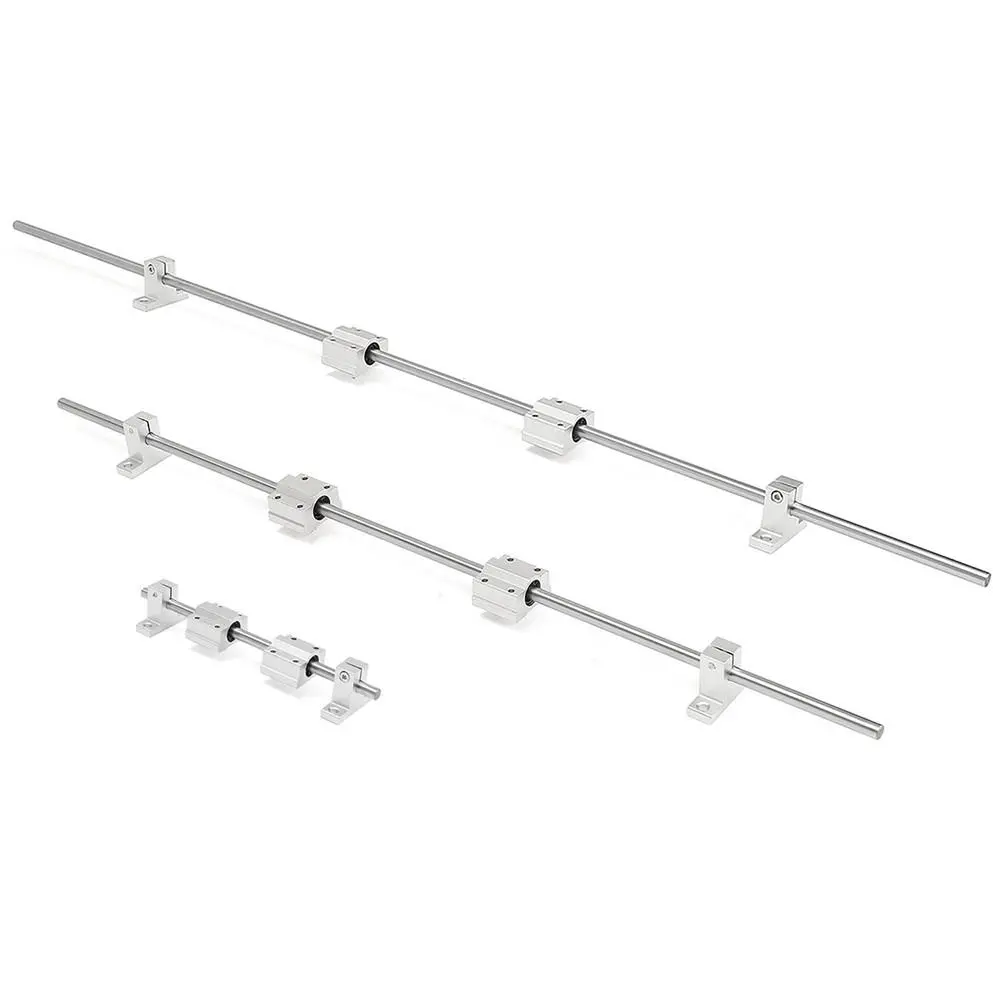 Machifit 8mm Linear Rail Shaft Rod 200-800mm | 10pcs with SCS8UU Bearing Block - Image 2