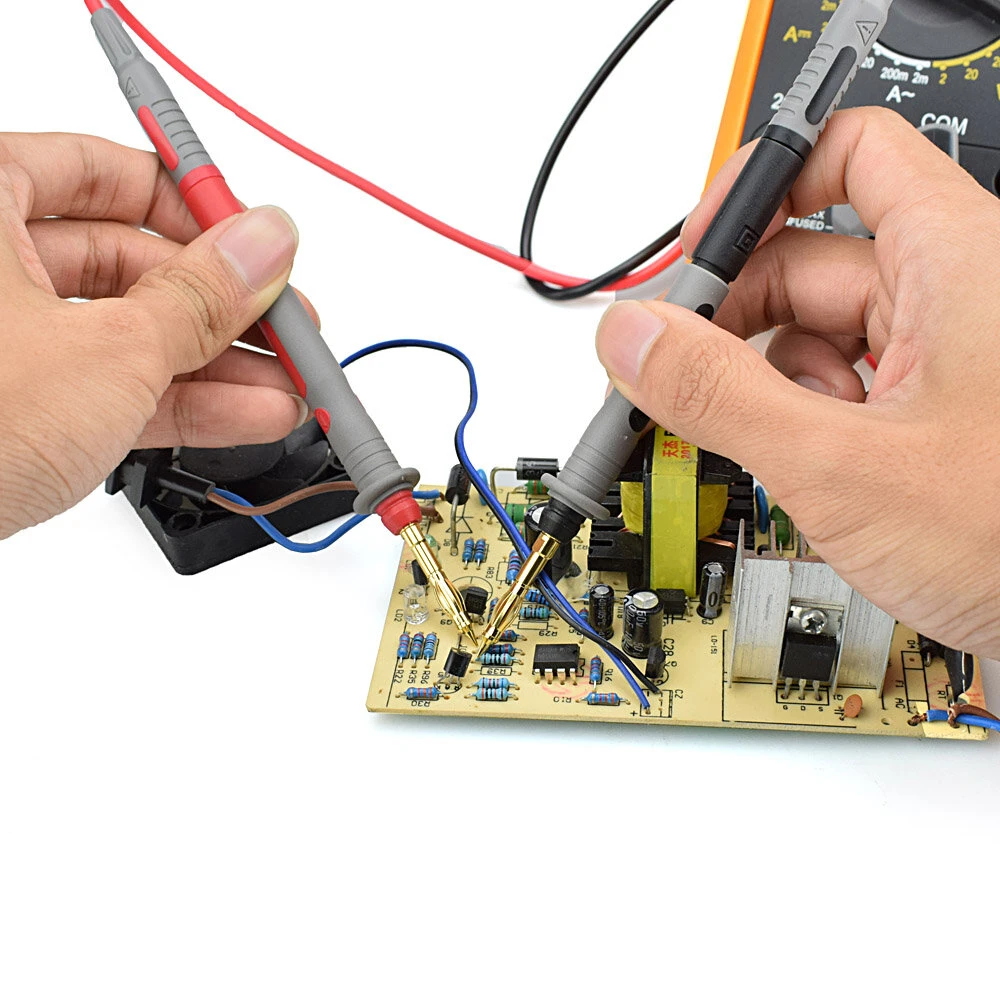 NEWACALOX Multimeter Pen Test Probe - Gold Plated Super Sharp Kit | Digital Pen Probe Extension Line - Image 5