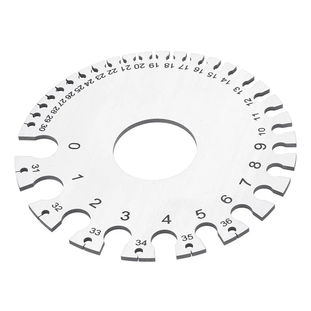 Machifit 0-36 AWG SWG Wire Gauge | Stainless Steel Round Thickness Measuring Tool - Image 4