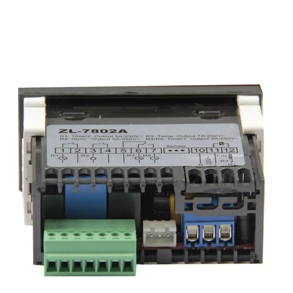 ZL-7802A Digital Thermometer Hygrometer | PID Temperature Humidity Controller for Incubator | 100-240VAC - Image 2
