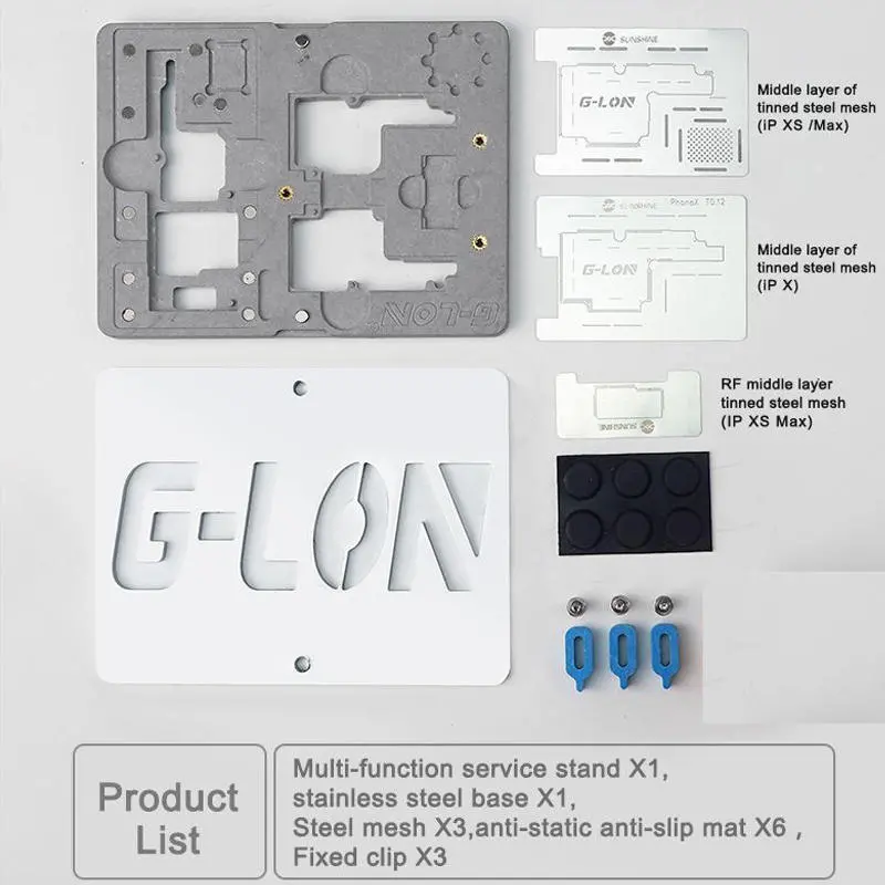 SS-601K Double-Sided Magnetic PCB Fixture Set | iPhone X XS MAX Motherboard Repair Tool - Image 2