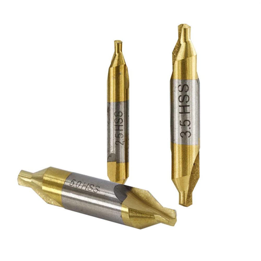 6PCS 1.0-5.0mm HSS Center Drill Bits Set | 60-Degree Countersink for Lathe - Image 3