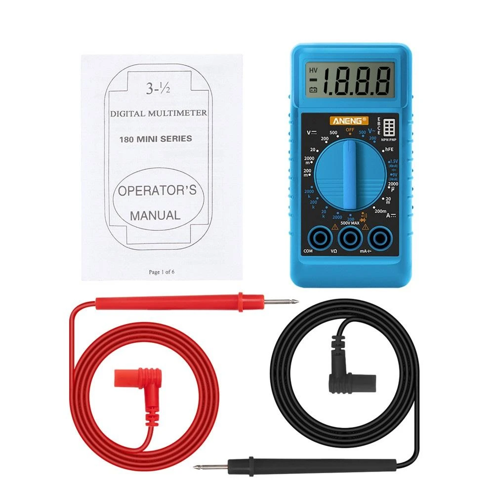 ANENG DT812 Mini Digital Multimeter | AC/DC Voltage Current Tester | Pocket-Sized with Overload Protection - Image 2