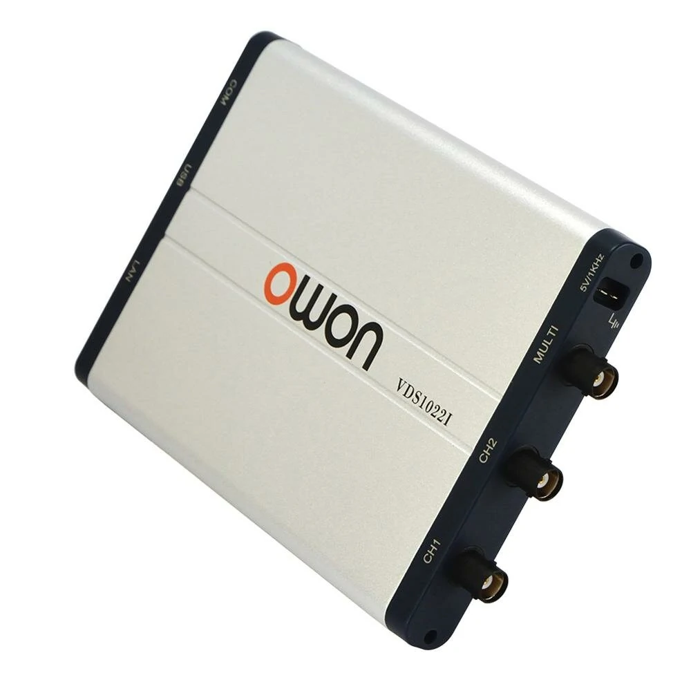 OWON VDS1022I USB Oscilloscope | 25MHz Bandwidth 100MSa/s | Portable PC-Based Scope - Image 2