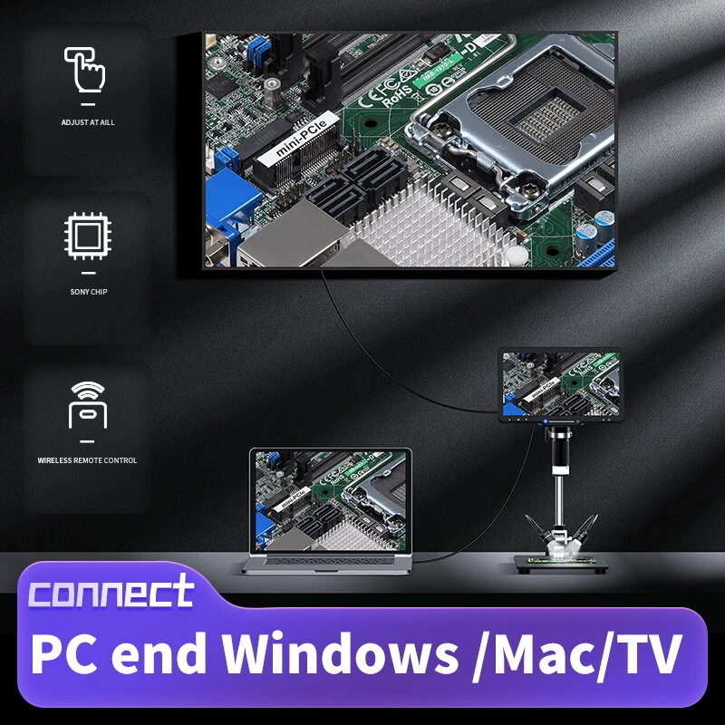 LP101 10.1 Inch Digital Microscope | Wireless Remote Control & Adjustable Angle - Image 3