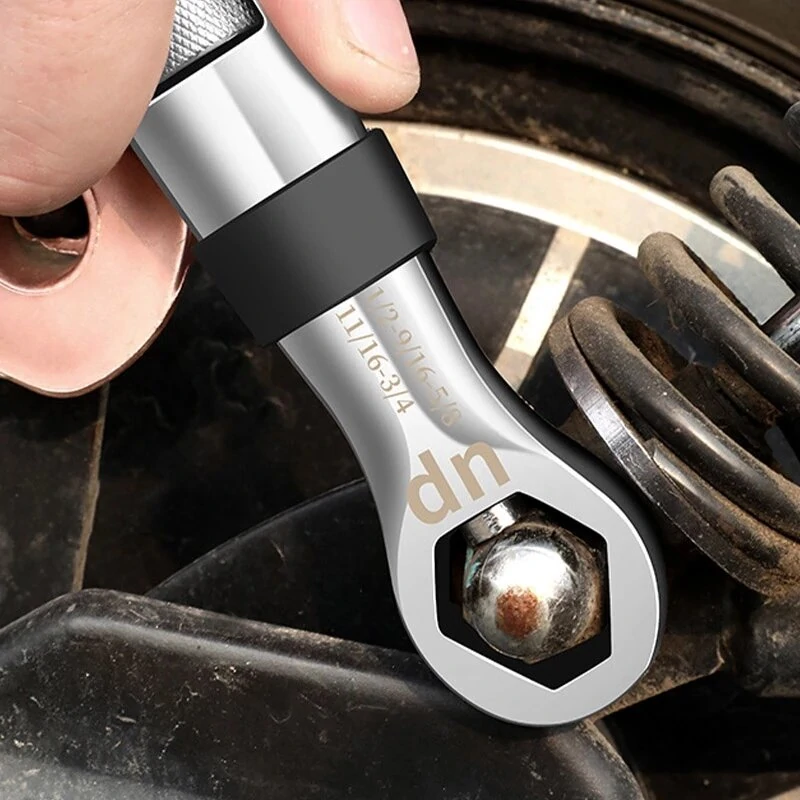 Universal Wrench 23 in 1 Ratchet Set | 7-19mm Adjustable CR-V Tool for Car Repair - Image 5