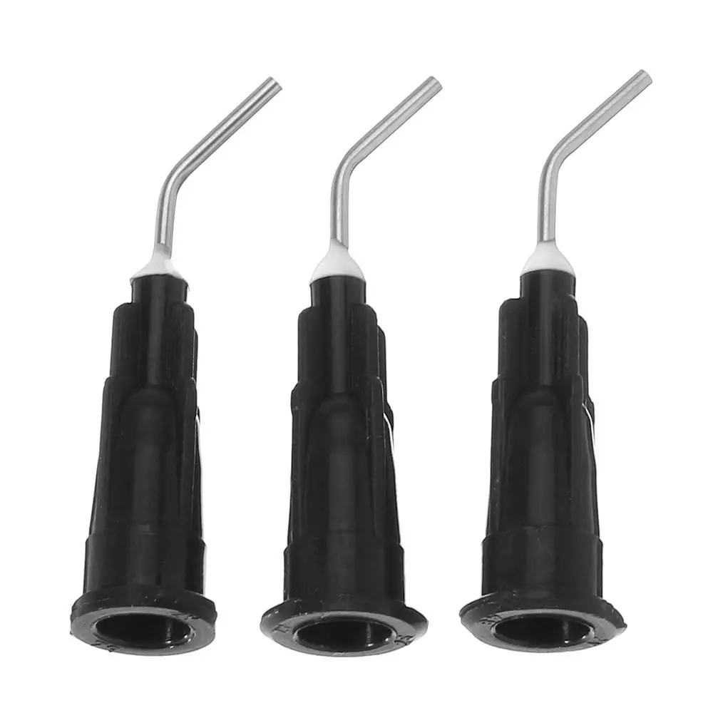 Dental Flow Sealant Composite Resin - 100pcs Bent Needle Tips with Flat Teeth - Image 4