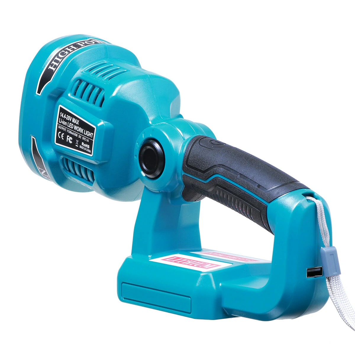 Makita DML812 LED Work Light - 12W Portable 18V Battery/USB Construction Lamp - Image 2