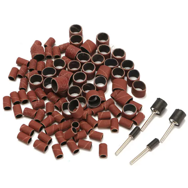 Dremel Drum Sanding Kit - 100pcs 60/120/320 Grit with 1/2 & 1/4 Inch Mandrels - Image 4