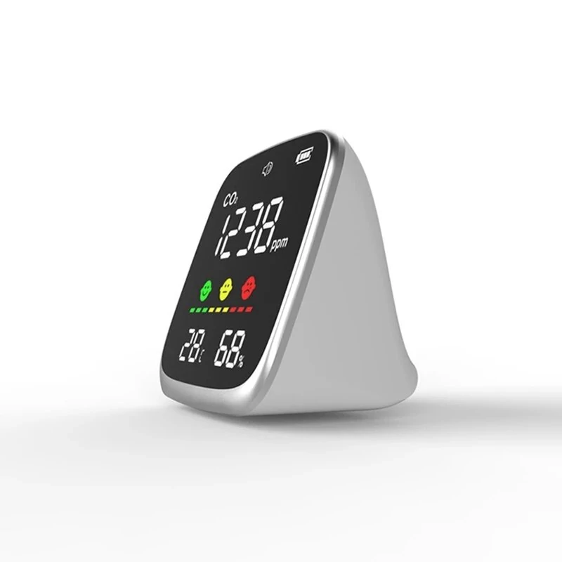 CO2 Meter with NDIR Sensor - Digital Air Quality Monitor for CO2, Temperature & Humidity - Image 5