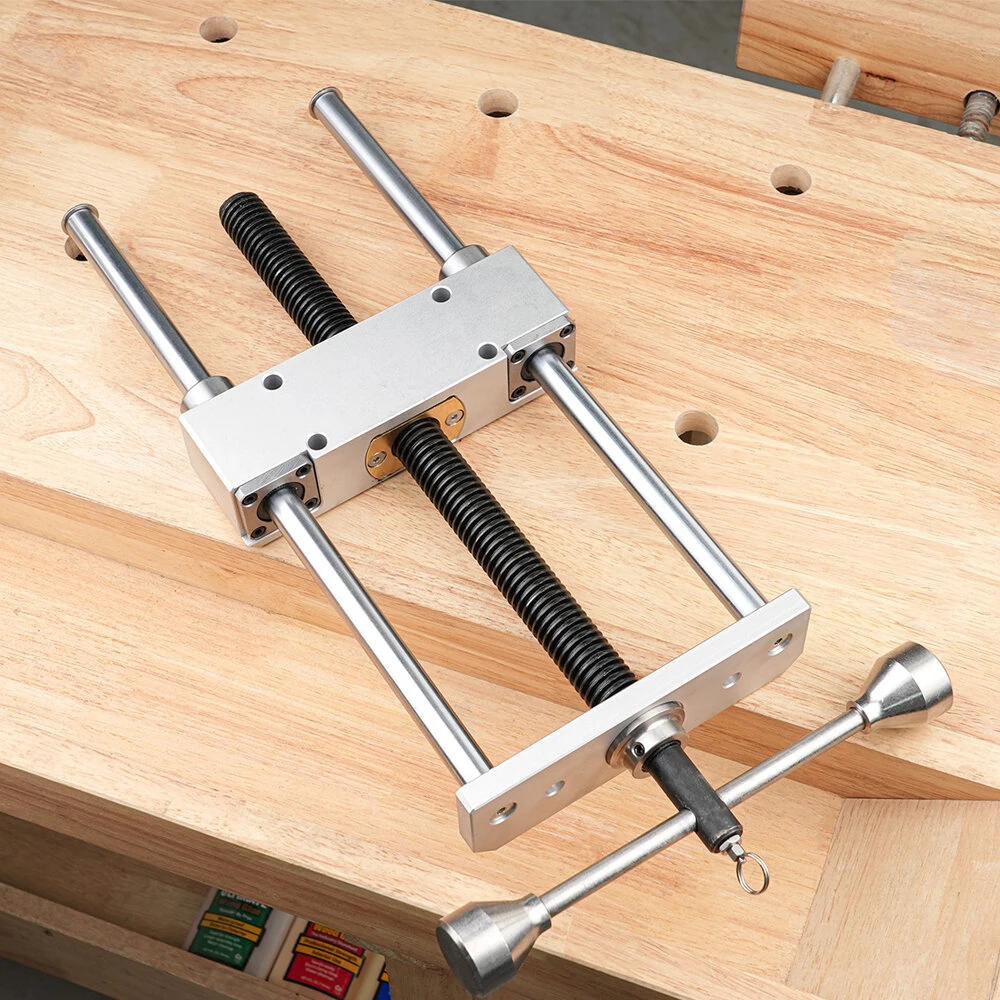 Enjoywood Heavy Duty Dual Link Clamp Vise - 0-300mm Range - Aluminum Alloy & Stainless Steel - Image 5