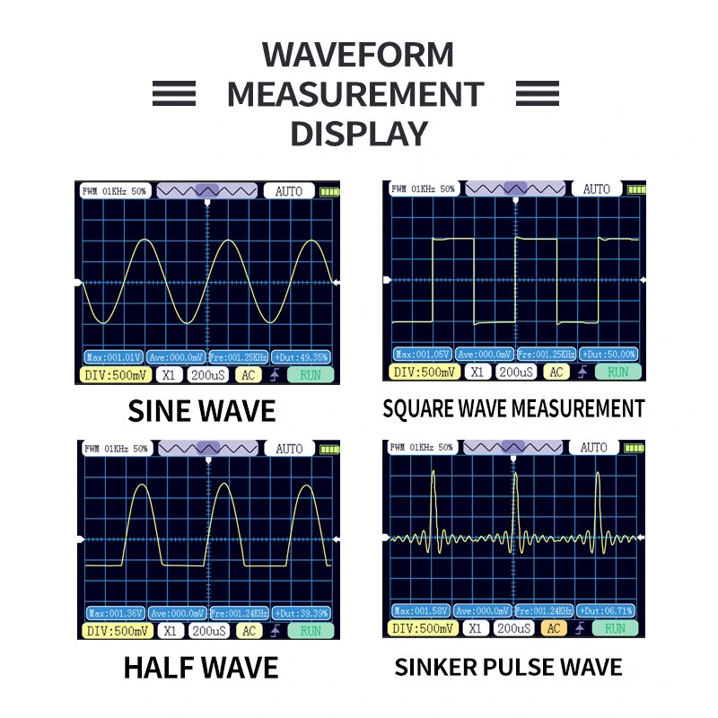 PDS138 Mini Digital Oscilloscope | 2.5MHz Sampling, 200kHz Bandwidth, AUTO PWM - Image 3
