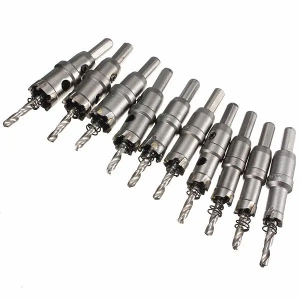 Carbide Tip Metal Cutter Hole Saw - 15mm to 24mm with Wrench & Drill Bit - Image 2