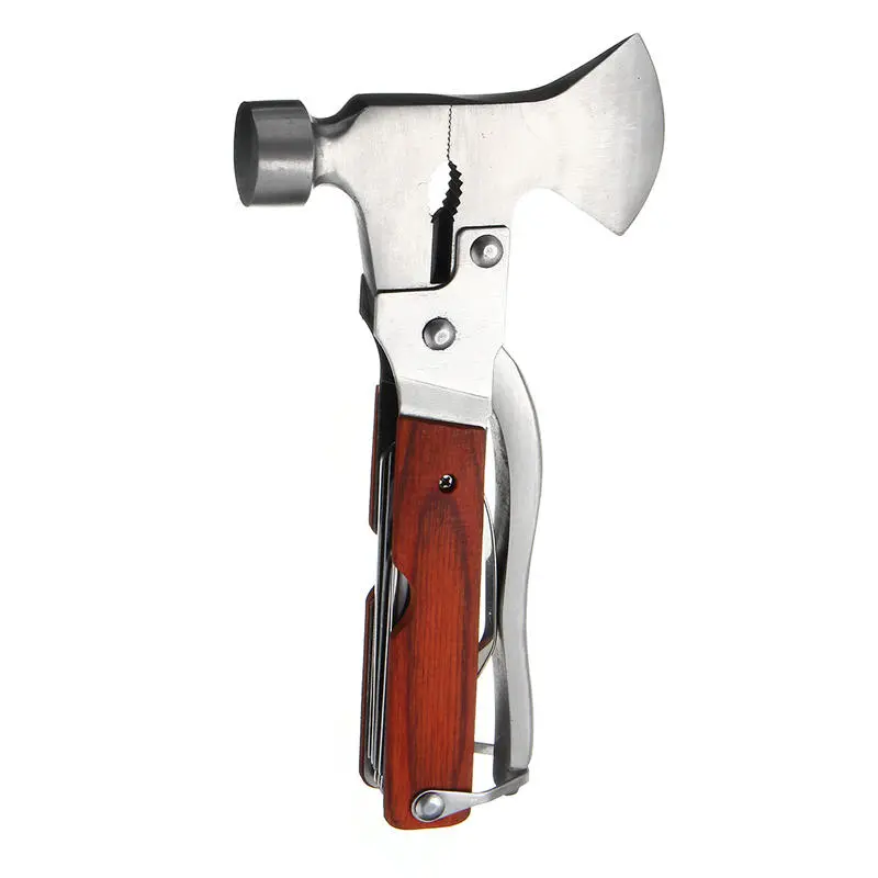 Multifunction Survival Hatchet - Hammer Axe Opener & Pliers | EDC Tool Kit - Image 2