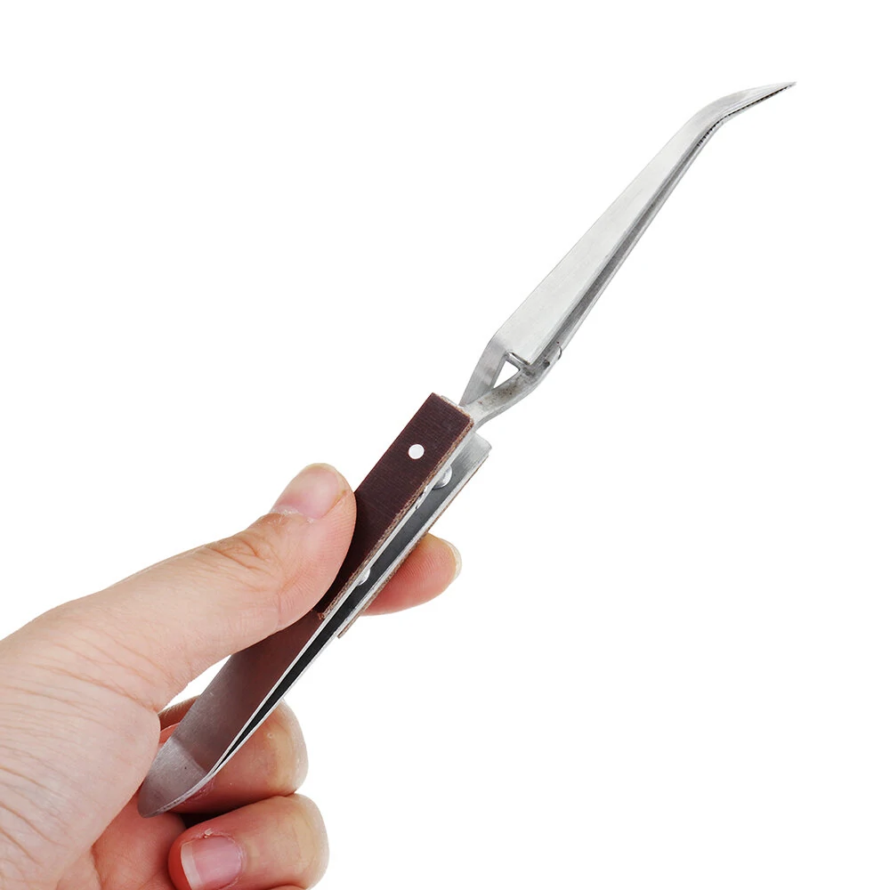 Soldering Clip - Curved Mouth Bouncing Clip for Welding & Fixed Tweezers - Image 2