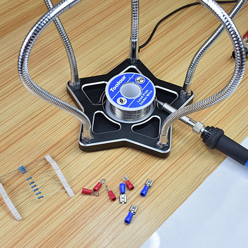 NEWACALOX Soldering Helping Hands - 3X Magnifying Lamp & Third Hand Tool for Welding Repair - Image 5