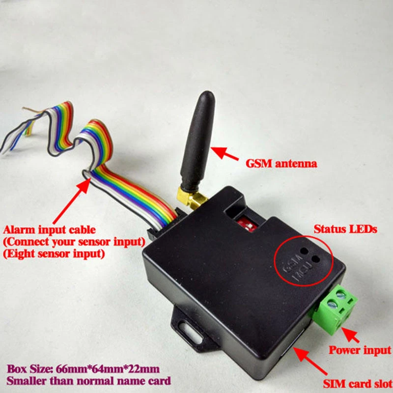 8 Channel GSM SMS Alarm Box - Water & Temperature Sensor for Home & Warehouse - Image 4