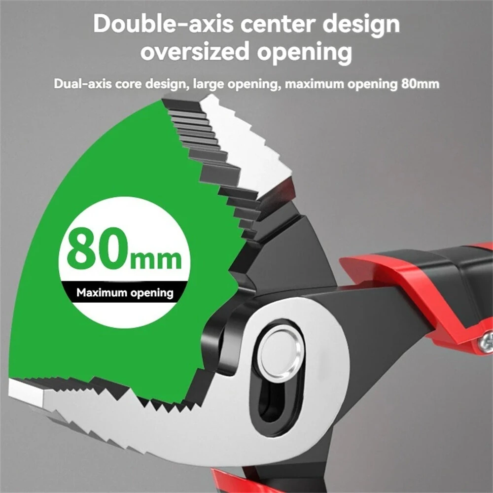 Multifunctional Fish Nose Pliers | 80mm Opening | Chromium Vanadium Steel | 215mm Length - Image 4