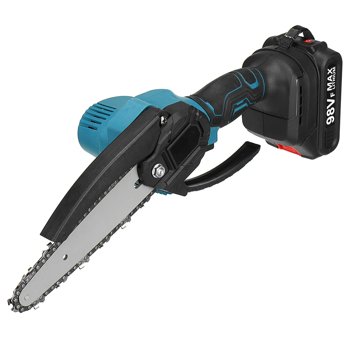98VF 3000W Mini Electric Chainsaw - 6 Inch | 10000rpm Portable Wood Cutter w/Battery Indicator - Image 2