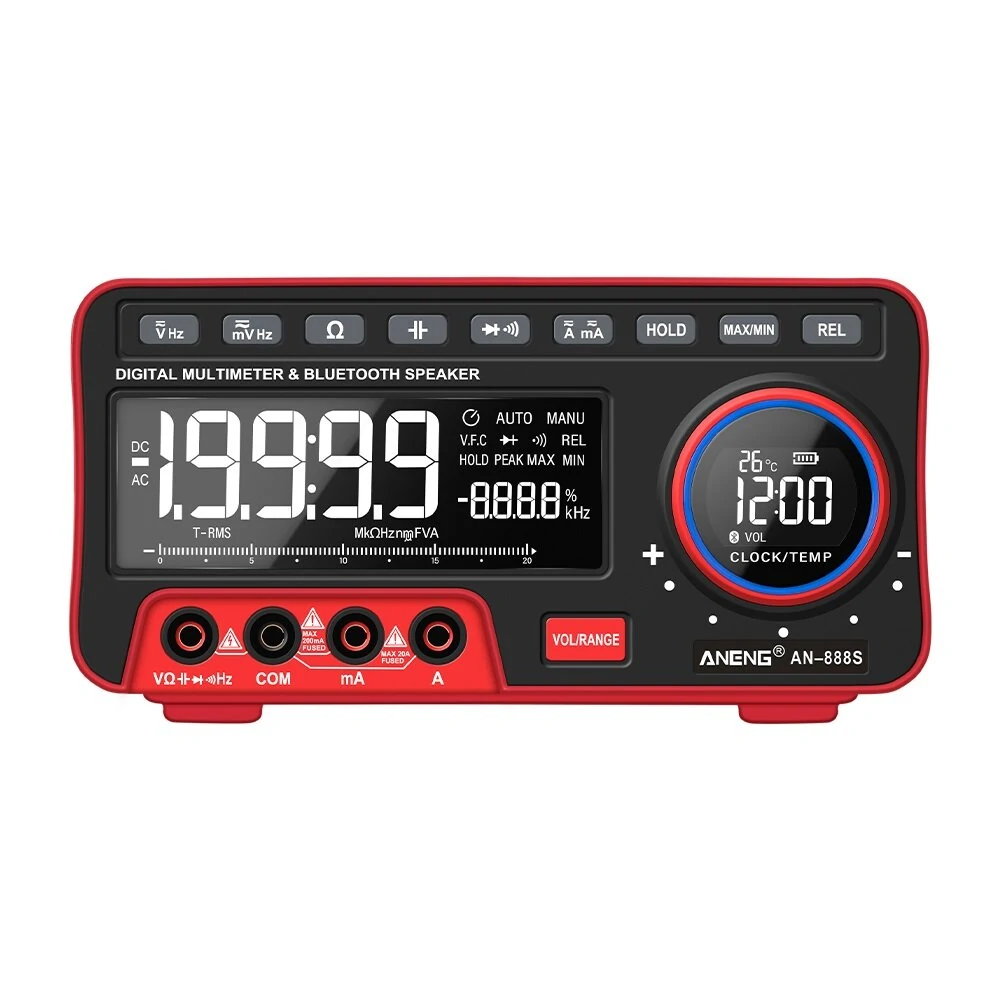 ANENG AN888S True RMS Multimeter | 19999 Count Bluetooth | 18-in-1 Test Leads - Image 2