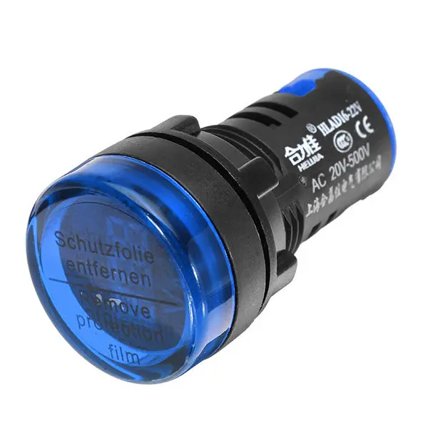 Machifit 22mm Digital AC Voltmeter Gauge - 20-500V Display Indicator | 4pcs - Image 3
