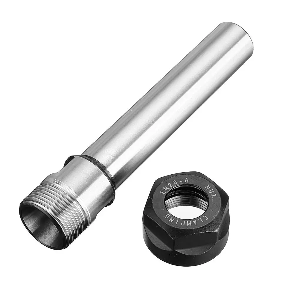 Machifit C20-ER20A-100L Collet Chuck Holder | 100mm Straight Shank Extension Rod for CNC Milling - Image 5