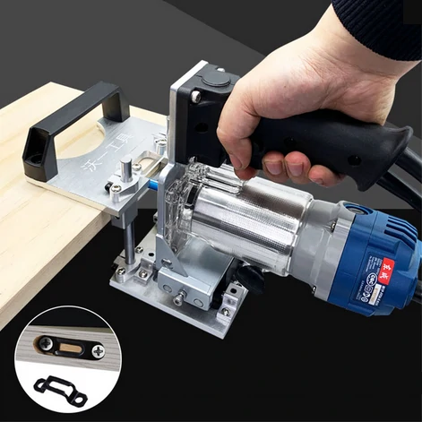 Woodworking Slotting Locator & Router Trimming Machine | 2-in-1 Invisible Fastener Punch Bracket for Wardrobe Cupboard - Image 2